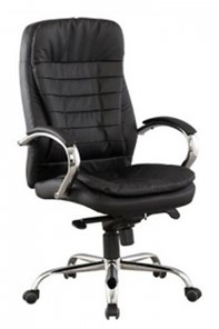 Офисное кресло ДамОфис J 9031-1 экокожа /хром, черный в Твери