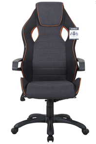 Кресло офисное Brabix Techno Pro GM-003 (ткань, черное/серое, вставки оранжевые) в Твери