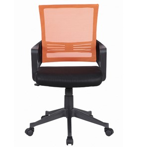 Кресло Brabix Balance MG-320 (с подлокотниками, комбинированное черное/оранжевое) 531832 в Твери