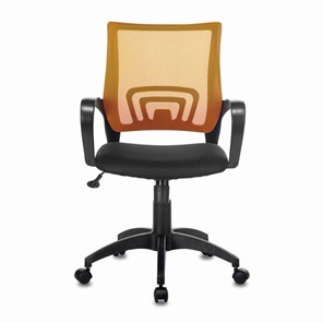 Компьютерное кресло Brabix Fly MG-396 (с подлокотниками, сетка, оранжевое/черное) 532084 в Твери