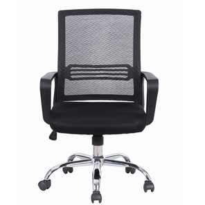 Кресло офисное Brabix Daily MG-317 (с подлокотниками, хром, черное) 531833 в Твери