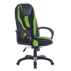 Компьютерное кресло Brabix Premium Rapid GM-102 (экокожа/ткань, черное/зеленое) 532419 в Твери