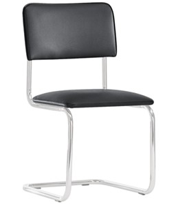 Офисный стул Sylwia chrome P100, кож/зам V4 в Твери