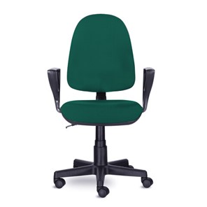 Кресло офисное Brabix Prestige Ergo MG-311 (регулируемая эргономичная спинка, ткань,черно-зеленое) 532421 в Твери