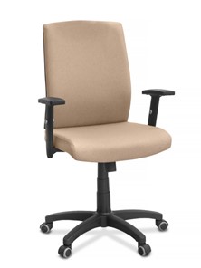 Кресло в офис Alfa A/MK/1D, ткань Bahama / бежевая в Твери