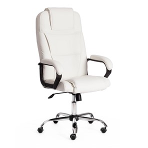 Офисное кресло BERGAMO Хром (22) кож/зам, белый, арт.19400 в Твери