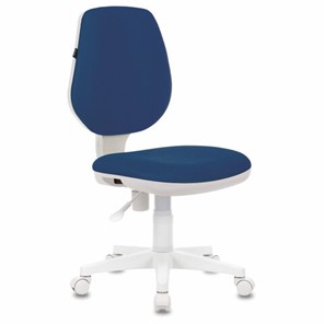 Компьютерное кресло Brabix Fancy MG-201W (без подлокотников, пластик белый, синие) 532413 в Твери