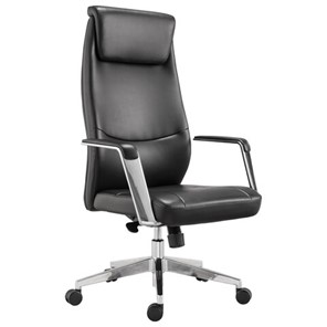 Офисное кресло BRABIX PREMIUM "Jazz EX-757", синхромеханизм, алюминий, экокожа, черное, 532489 в Твери