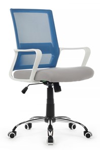 Компьютерное кресло Riva RCH 1029MW, серый/синий в Твери