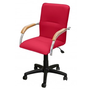 Кресло офисное Самба-лифт СРП-034 Люкс красный/бук в Твери