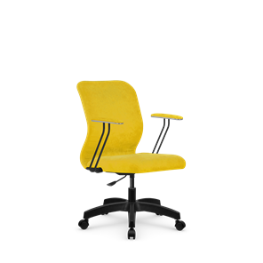 Кресло компьютерное SU-Mr-4/подл.079/осн.005 желтый в Твери