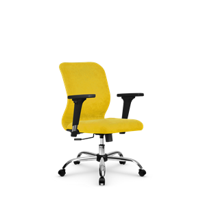 Кресло компьютерное SU-Mr-4/подл.200/осн.003 желтый в Твери