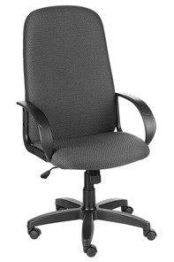 Кресло компьютерное ДамОфис Амбасадор JP15/1 серый ромбик в Твери