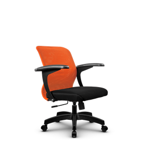 Кресло SU-M-4/подл.160/осн.001, Оранжевый/Черный в Твери