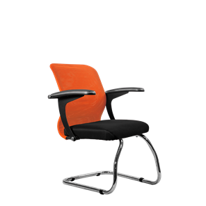 Офисный стул SU-M-4/подл.160/осн.007, Оранжевый/Черный в Твери