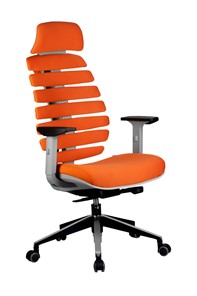 Компьютерное кресло Riva Chair SHARK (Оранжевый/серый) в Твери