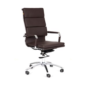 Офисное кресло CHAIRMAN 750 экокожа коричневая в Твери