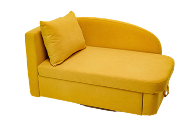 Мягкий диван левый Тедди желтый в Твери