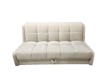 Прямой диван Аккордеон-Кровать 1,55 с каретной утяжкой, клетка (НПБ) в Твери