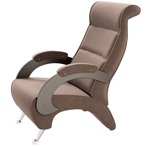 Кресло Деметрио 9Д (каркас венге, м/э коричневый) в Твери