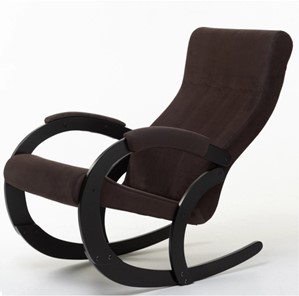 Кресло-качалка в гостиную Корсика, ткань Amigo Coffee 34-Т-AC в Твери