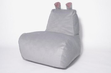 Кресло-мешок Бегемот серый в Твери