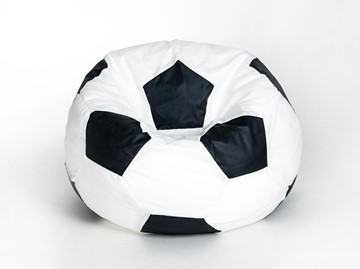 Кресло-мешок Мяч малый, бело-черный в Твери
