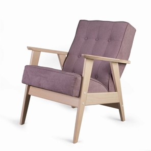 Кресло Ретро (беленый дуб / RS 12 - розовый) в Твери