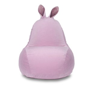 Кресло-мешок Зайка (короткие уши), розовый в Твери