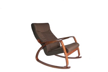 Кресло-качалка Женева, ткань шоколад в Твери