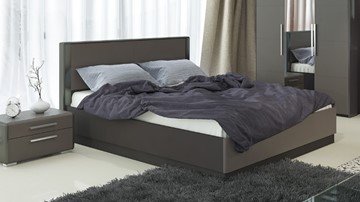 Кровать с подъемным механизмом Наоми 1600, цвет Фон серый, Джут СМ-208.01.02 в Твери