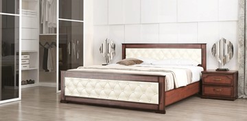Кровать спальная СВ-Стиль Стиль 2, 160х200, кожзам, с основанием в Твери