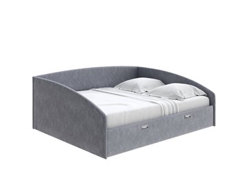 Двуспальная кровать Bono 160х200, Рогожка (Levis 85 Серый) в Твери