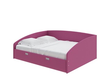 Кровать спальная Bono 160х200, Рогожка (Savana Berry) в Твери