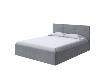 Двуспальная кровать Vector Plus 160х200, Велюр (Ultra Осенний туман) в Твери