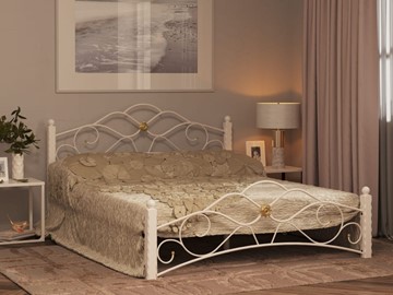 Кровать двуспальная Гарда 3, 160х200, белая в Твери