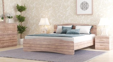 Кровать СВ-Стиль Лира, 160х200 с основанием, сонома в Твери