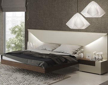 Кровать полутороспальная Elena с подсветкой (160x200) в Твери