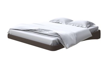 Парящая кровать 160х200, Рогожка (Savana Chocolate) в Твери