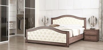 Кровать спальная СВ-Стиль Стиль 1, 160х190, кожзам, с основанием в Твери