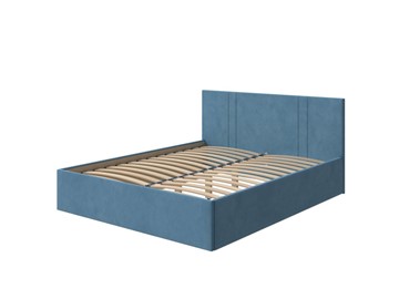 Кровать в спальню Helix Plus 140х200, Велюр (Monopoly Прованский синий (792)) в Твери