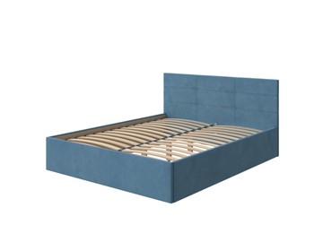 Кровать Vector Plus 140х200, Велюр (Monopoly Прованский синий (792)) в Твери
