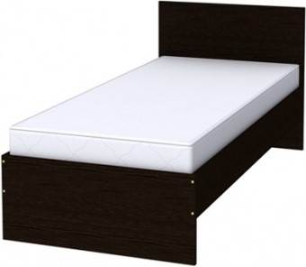 Спальная кровать K09 с основанием, цвет Венге в Твери