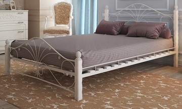 Кровать двуспальная Фортуна 1, 1600, белый/белый в Твери