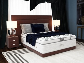 Спальная кровать Modern/Basement 180х200, Флок (Велсофт Спелая слива) в Твери
