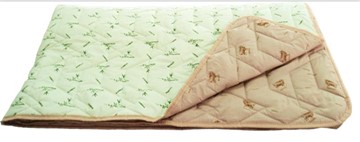 Одеяло «Зима-Лето», ткань: тик, материалы: бамбук/верблюжья шерсть в Твери