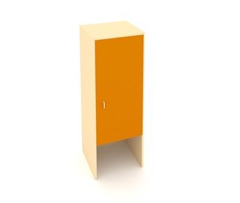 Детский шкаф-пенал ДП-2 Беж + Оранжевый в Твери