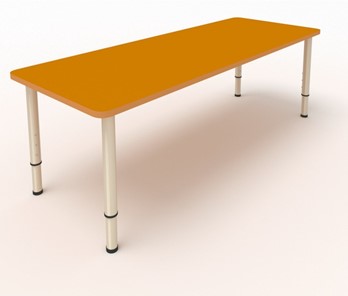 Стол детский 2-местный  (по одну сторону столешн.) СДО-2 (0-3) оранжевый в Твери