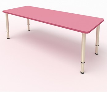 Стол для детей 2-местный  (по одну сторону столешн.) СДО-2 (0-3) розовый в Твери