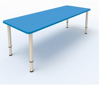 Детский стол 2-местный  (по одну сторону столешн.) СДО-2 (0-3) синий (МДФ) в Твери